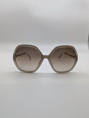 Chloé CE638SL Hexagonal Oversized Sunglasses | Cream Ivory Acetate | Style 905